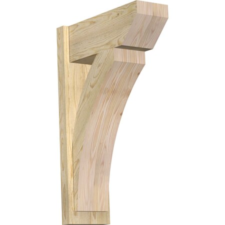Ekena Millwork Thorton Slat Rough Sawn Outlooker, Douglas Fir, 8"W x 20"D x 32"H OUT08X20X32THR06RDF